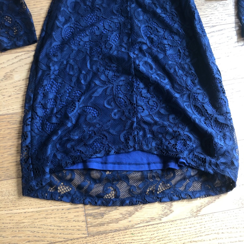 For love & lemons navy blue lace dress sz XS - Picture 4 of 8